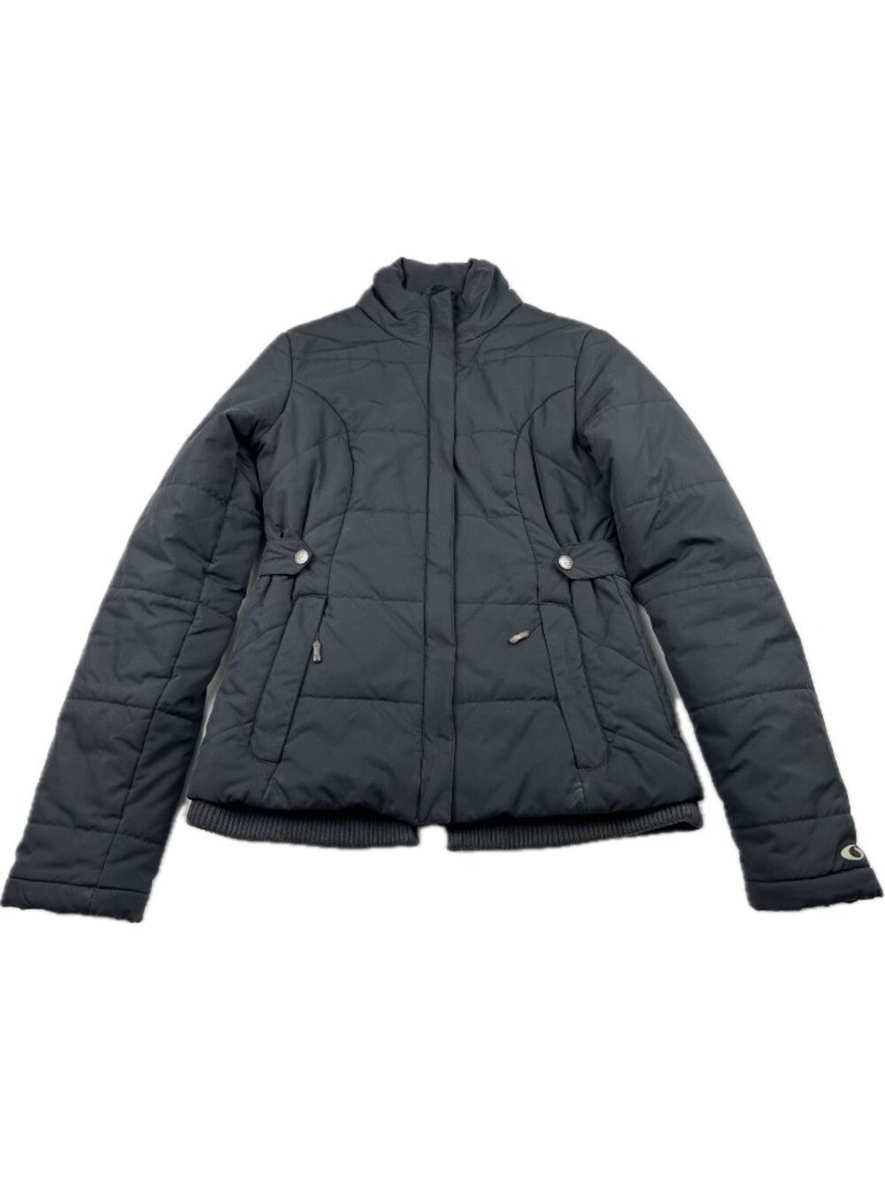 Oakley Jacket Womens Black Zip Winter Coat Insulated Pockets Outdoor XS